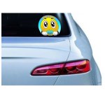 "Baby on board" adhesive