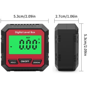 Backlit electronic magnetic inclinometer