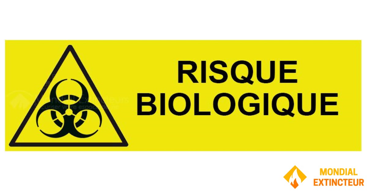 Biohazard sign - W.300 x H.100 mm