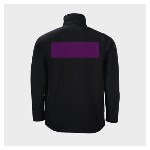 5 Black personalised Zip Jackets - Size L - Flocking on the back