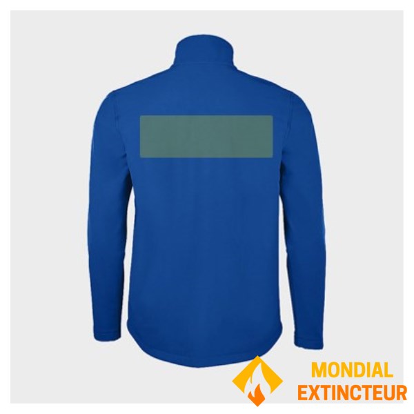 5 Blue personalised Zip Jackets - Size XXL - Heart and back