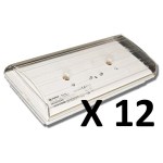 Box of 12 standard "LED" emergency lighting units WITH LABELS