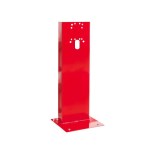 Bracket / Post for fixed or pivoting red steel fire extinguisher - Brand Mobiak