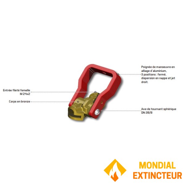 Bronze "poket" spreader valve for DN33