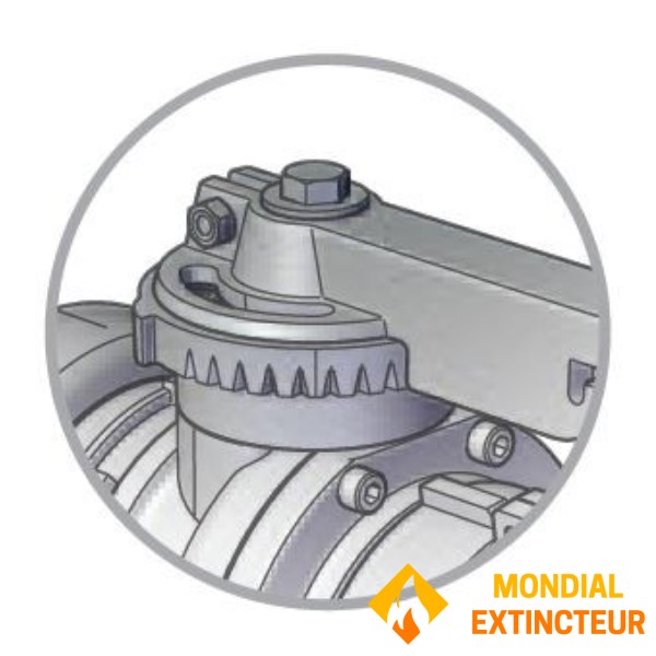 "Butterfly" valve inlet and outlet AR half-coupling DN 100
