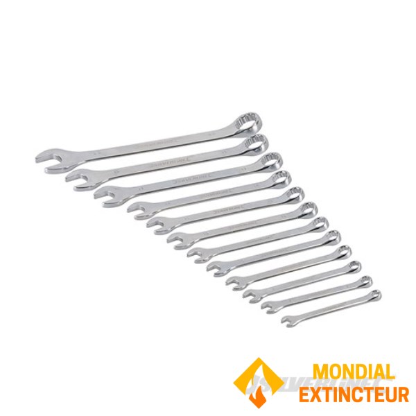 Combination spanners, 12 pcs