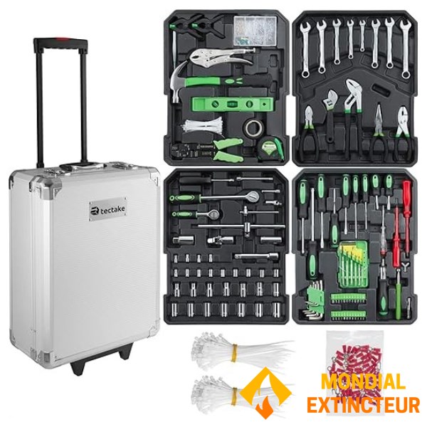 Complete toolbox and case - 899 parts