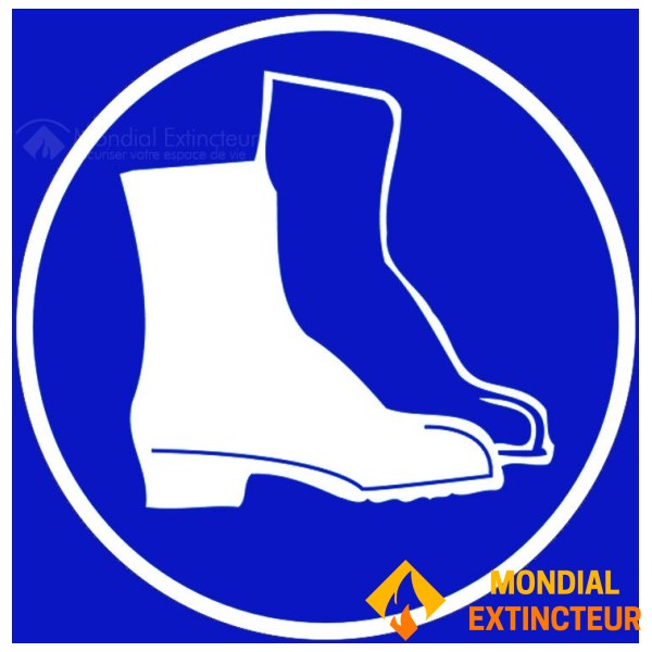 "Compulsory footwear" sign - W.200 x H.200 mm
