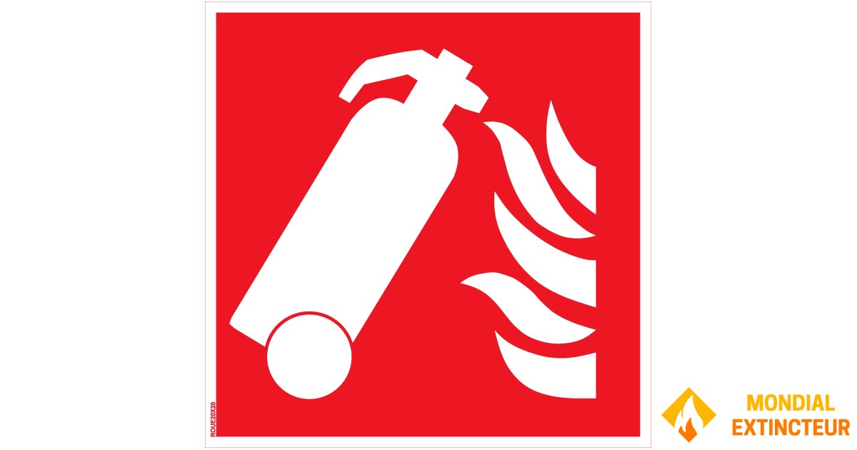 Extinctor Sign EXTINCTOR PANEL ON WHEELS - PVC - 30X30 cm