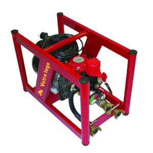 Electric high-pressure test pump with aluminium plug and muzzle scale