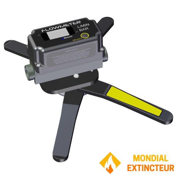 Electronic flowmeter for checking DN 100 fire hydrants