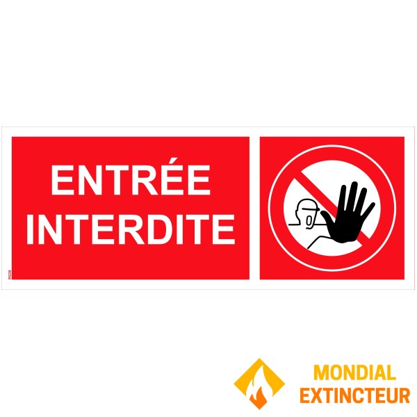 "Entrance" sign PVC - 200x80 mm