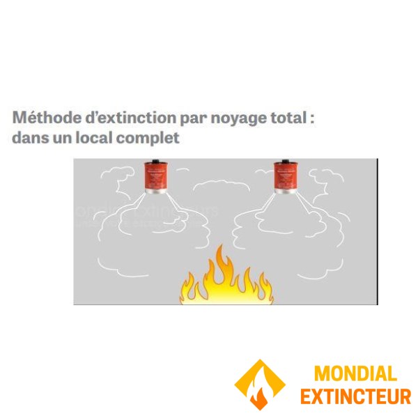 Extinguishing aerosol - Protection for 2 cubic metres