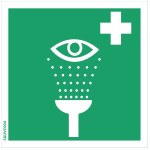 "Eye wash" panel - PVC 100x100 mm