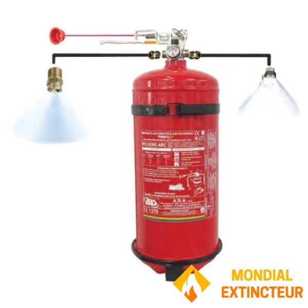 FM200 automatic pull cord fire extinguisher for boats - 9Kg capacity