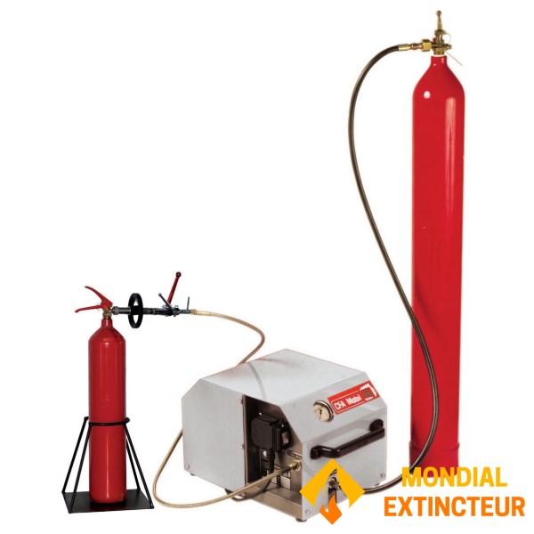 Filling CO2 fire extinguishers "CFA Mobil"