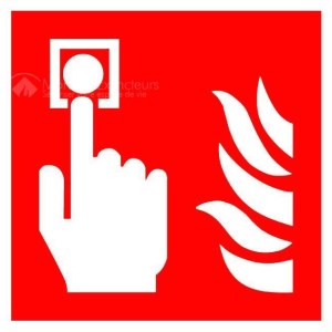 Fire Alarm Sticker - 200 x 200 mm