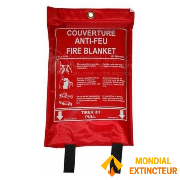 Fire blanket 1 X 1 M, soft case