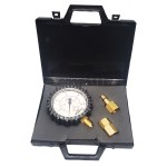 Fire extinguisher test pressure gauge - 2 connections: Quick and threaded