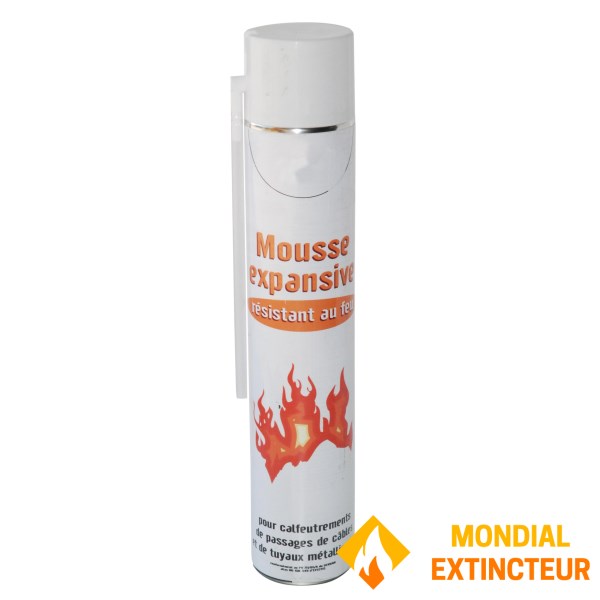 Fire-resistant foam for electrical cables and pipes