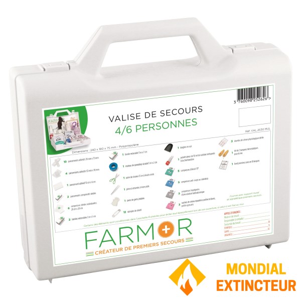 First aid box - Polypropylene 4/6 persons