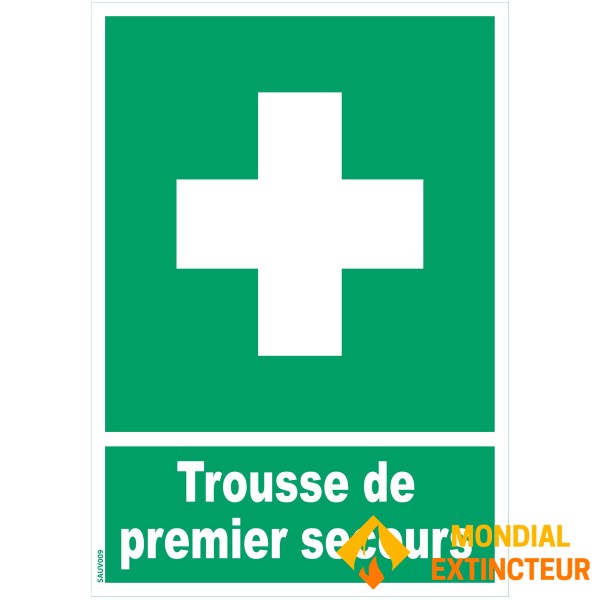 "First aid kit" sign - PVC A5