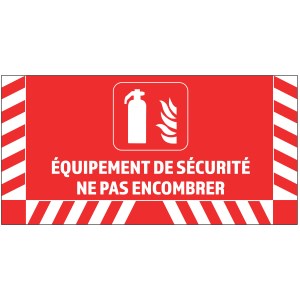 Floor sign for fire extinguisher - W.800 x H.400 mm
