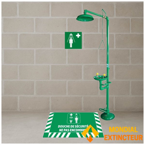 Floor signage Safety shower - W.800 x H.400 mm