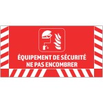 Floor signage for smoke extraction - W.800 x H.400 mm