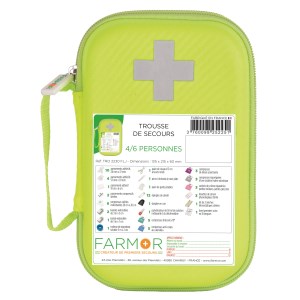 Fluorescent yellow first aid kit - EVA 4/6 persons