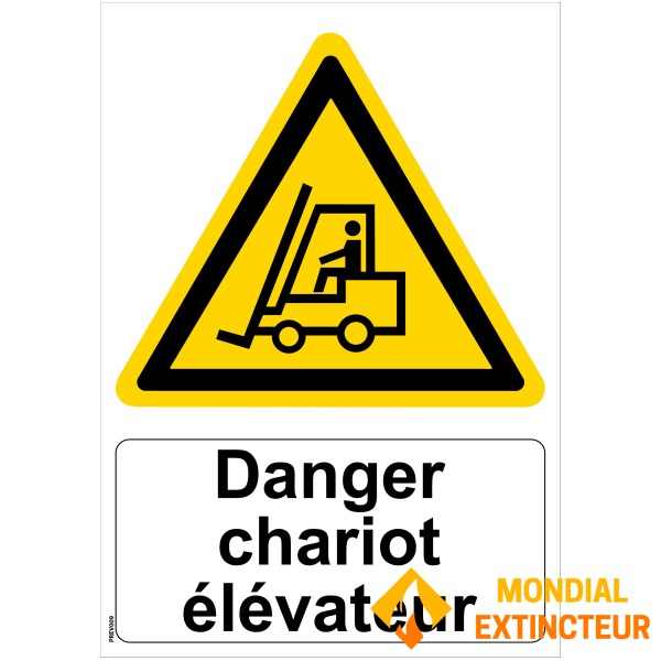 "Forklift danger" sign - PVC A4