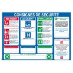 French/English safety instructions - A4A4 format