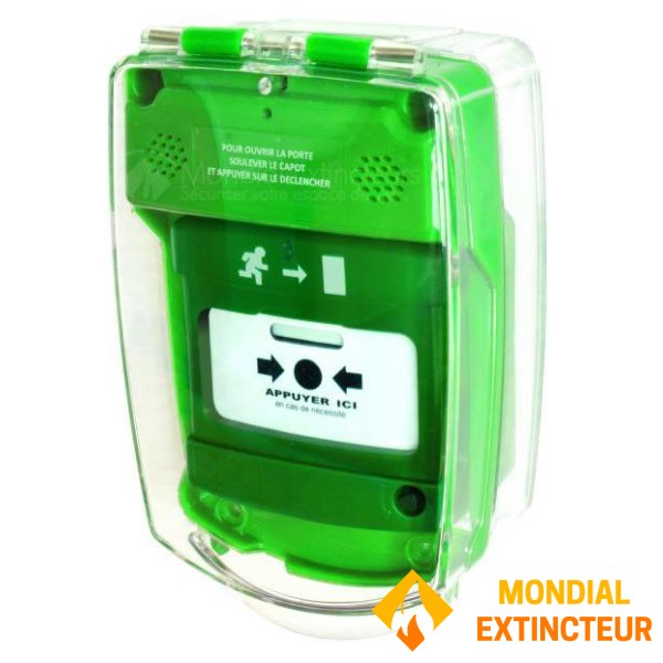 Green protective shell with siren