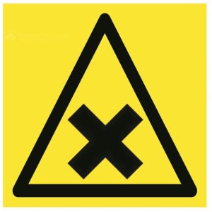 Hazardous material panel - W.200 x H.200 mm