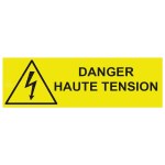 High voltage danger sign - W.300 x H.100 mm