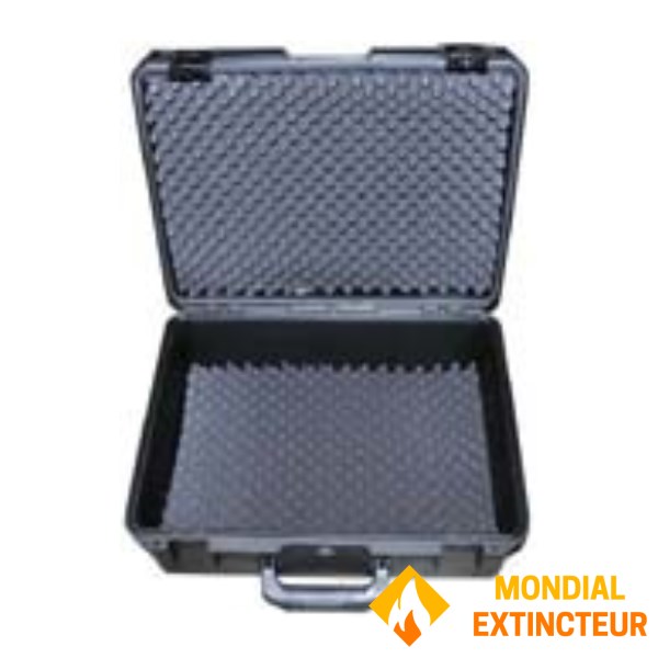 Indestructible case for electronic flowmeter for checking fire hydrants