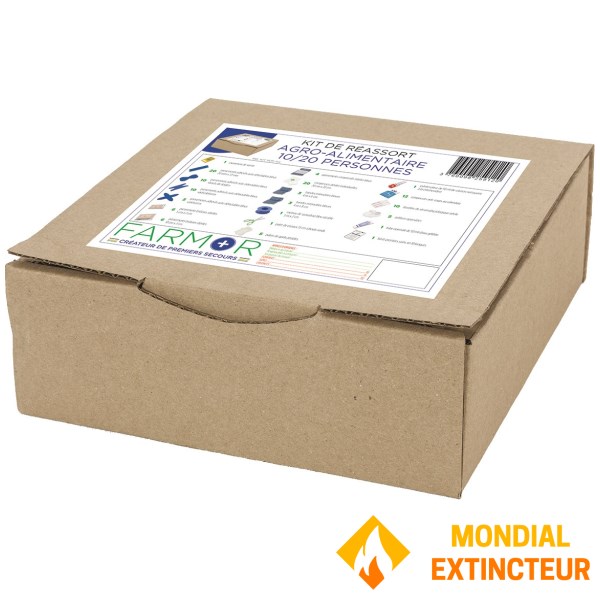 Kit for 10/20 person "food industry" medicine cabinet