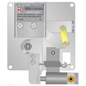 LOCK for pneumatic rooflight with 91°C fuse