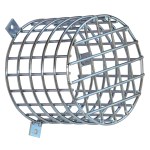 Large-format protective grille for diffusers