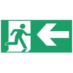 Left arrow drain panel - PVC 500x250 mm