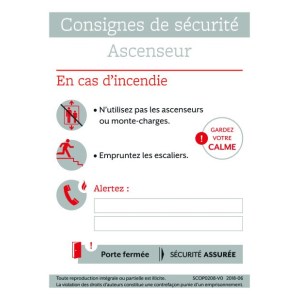 "Lift" safety instructions - A4 format