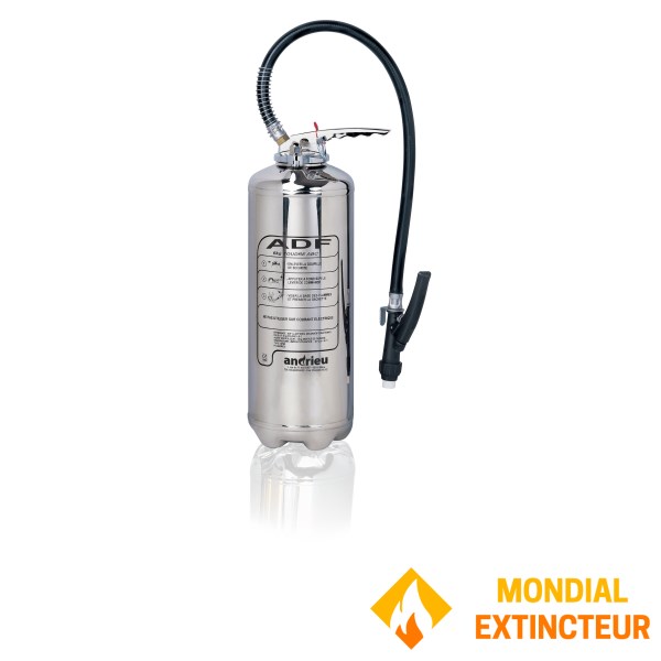 6 Litre Water + Additives Chrome Fire Extinguisher