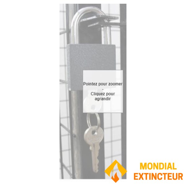 Metal cage for gas bottle storage - 87 Cm