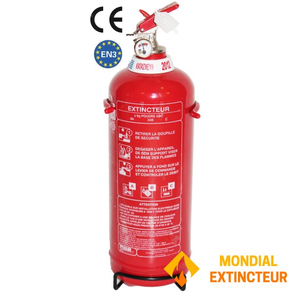 “1 kg ABC Fire Extinguisher Brand Mobiak - CE Standard”