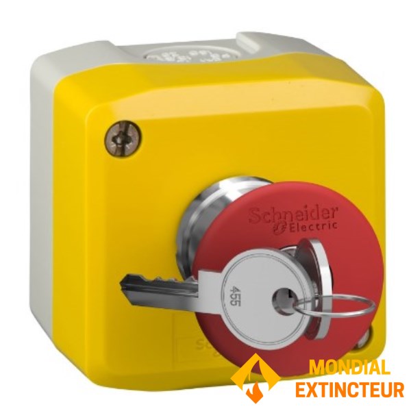 Mushroom pushbutton emergency stop switch Schneider