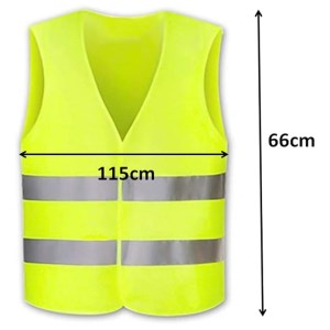 Neutral high-visibility reflective waistcoat