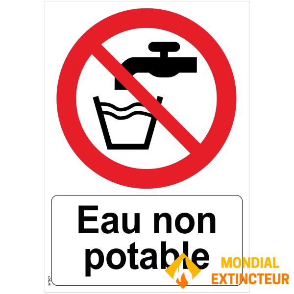 "Non-drinking water" sign - PVC A5