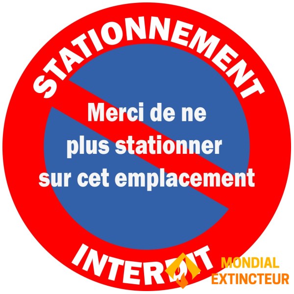 "Non-stick" parking deterrent stickers - 10 X 10 CM