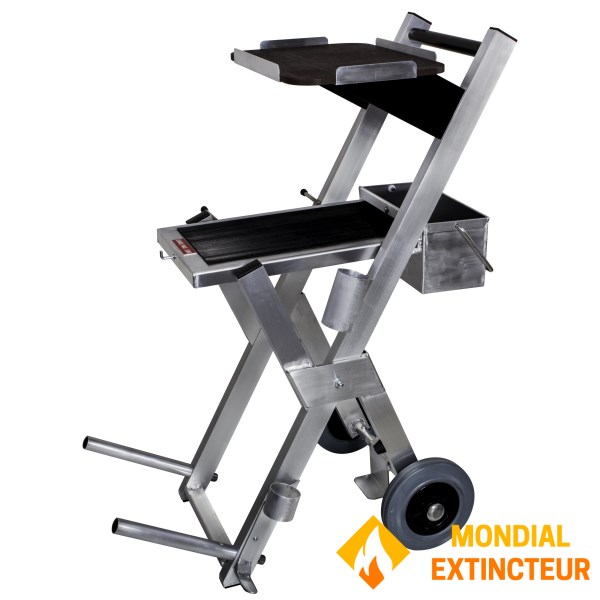 Optimised mobile work surface for technicians