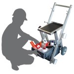 Optimised mobile work surface for technicians
